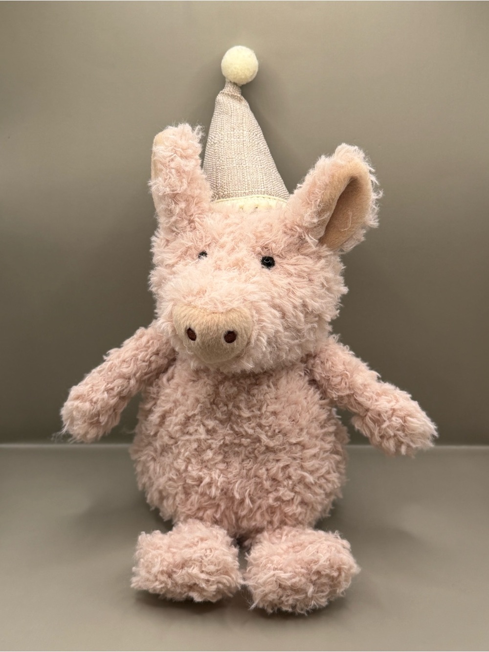 Demdaco Piggy Wiggy Birthday Pig Plush Stuffed Animal Lovey